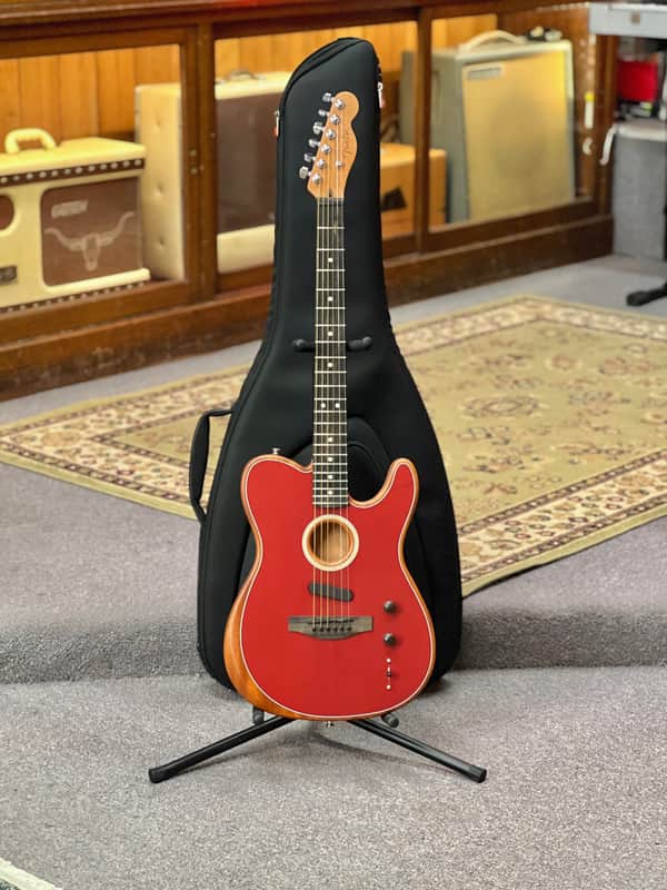 2023 Fender American Acoustasonic Telecaster - Crimson Red