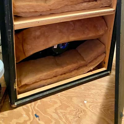 1968 Fender Vintage 2x12 Drip Edge Speaker Cabinet w/ Matching Oxford 12T6-9 Speakers image 6
