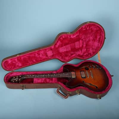 1980's Gibson USA Brown-Pink TKL Semi Hollowbody Guitar Case ES-335 Vintage image 11