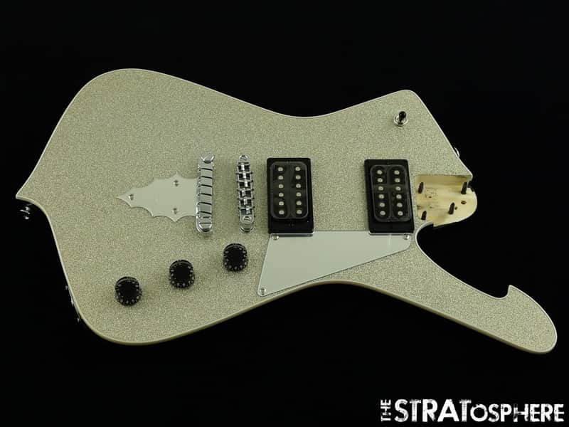 Ibanez PS60 Paul Stanley Signature LOADED BODY, Guitar Part Silver Sparkle image 1