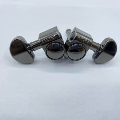 Black Nickel Grover Guitar Machine Heads Tuning Pegs Keys image 2