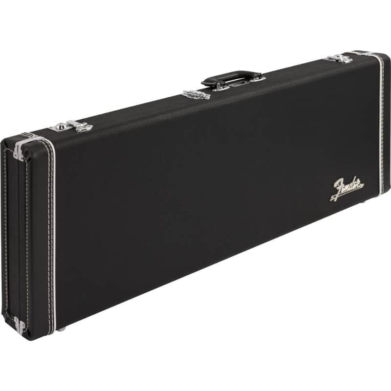 Fender Classic Series Wood Case - Strat/Tele, Left-Hand, Black image 1