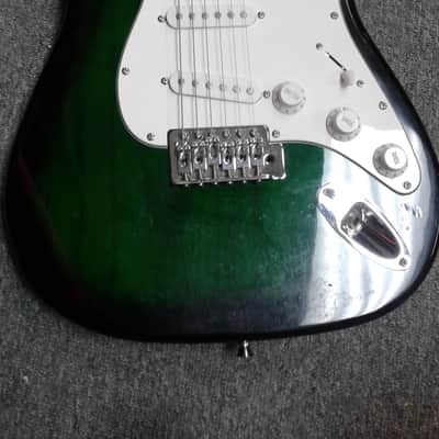 Crescent Electric Green Guitar image 2