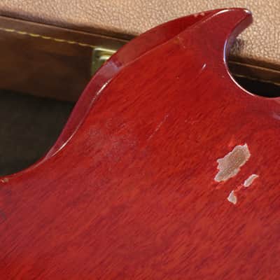 Vintage! 1962 Gibson EB-0 w/ OG Bakelite PUP Electric Bass Cherry Red + HSC image 13