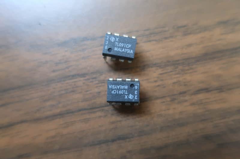 2 Vintage TL091 N-FET Single Operational Amplifier (Op-Amp) Chips Fits ARP Oberheim OB-8 Sequential Circuits Prophet-5 E-mu Drumulator SP 1200 ProCo Rat MXR Distortion+ / Phase 90 Boss OD-1 / Overdrive Series image 1