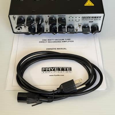 Fryette Valvulator GP/DI IR 1W Tube Direct Recording Tube Amplifier Head Regular White image 2