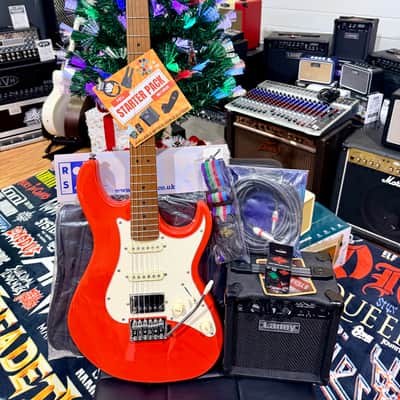 🎁 ELECTRIC GUITAR STARTER PACK 🎁 Cort G200SE~ Red + Laney Amp, Bag, Tuner image 1