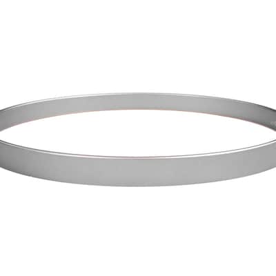 DW 22" Maple Bass Drum Hoop - Satin Metallic Silver image 2