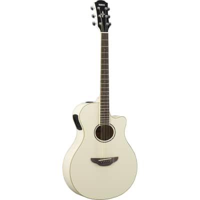 Yamaha APX600VW Thinline Acoustic-Electric Guitar (Vintage White) image 1
