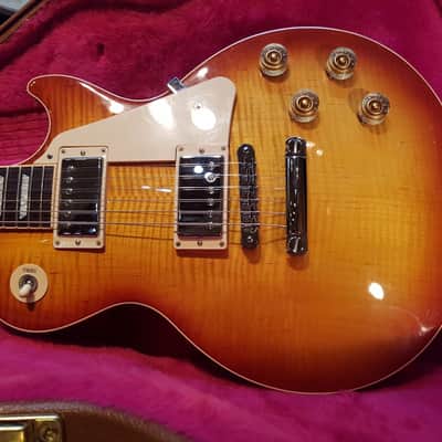 2014 Gibson Les Paul Traditional Electric Guitar Sunburst 59 Tribute Pickup image 4
