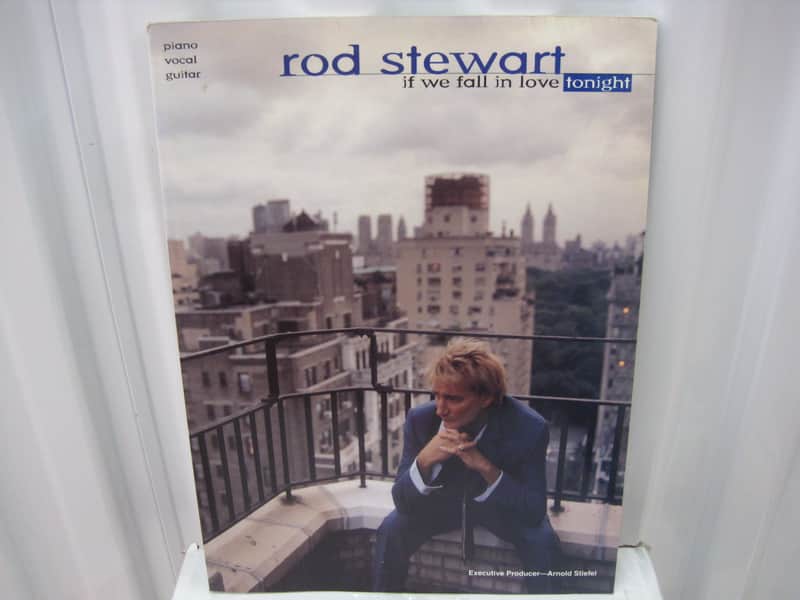 Rod Stewart If We Fall In Love Tonight Piano Vocal Guitar Sheet Music Song Book Songbook image 1