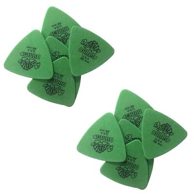 Dunlop Guitar Picks  12-Pack Tortex Tri - Triangle  .88mm  431P.88  Green