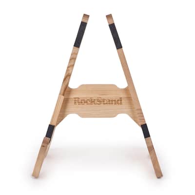 RockStand Wood A-Frame Stand - for Electric Guitar & Bass - Natural Oak image 3