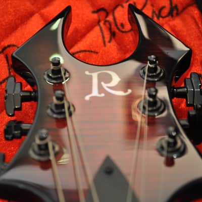 B.C. Rich Draco Supreme Flame Transparent Red image 3