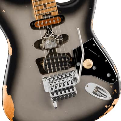 EVH Ltd Edition Frankenstein Relic Series Electric Guitar, Silverburst image 5