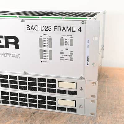 Studer D23m I/O System w/ A-Link HD Card, Fan Module, and Filter Module CG01BZK image 2