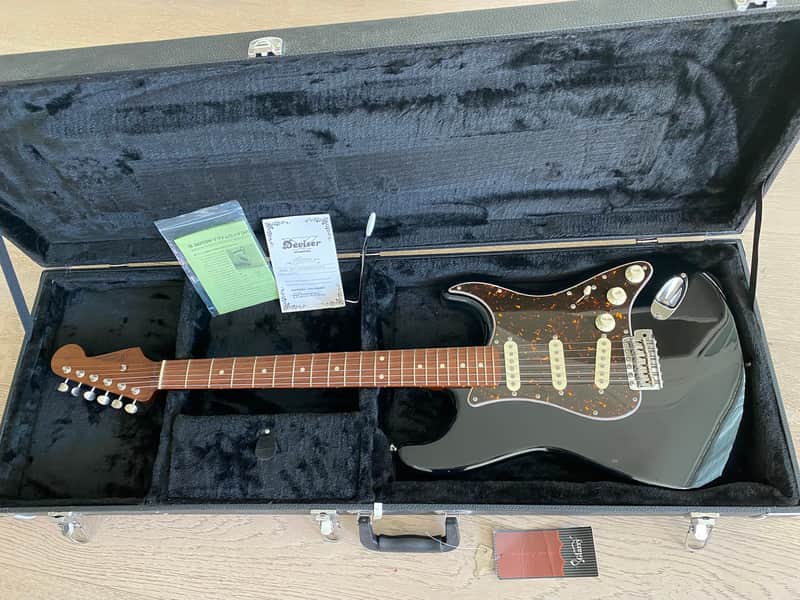 Momose Handcrafted Stratocaster MST-1 TW/NJ Black Roasted Thermo Wood Neck Japan Custom Shop Ships from USA No Tariffs! image 1