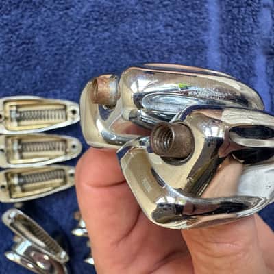 Slingerland Lot of 10 Vintage Bass Drum Lugs 70s - Chrome image 14