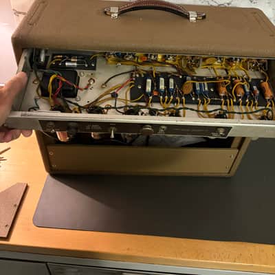 1962 Fender Deluxe 6G3 Brown image 15