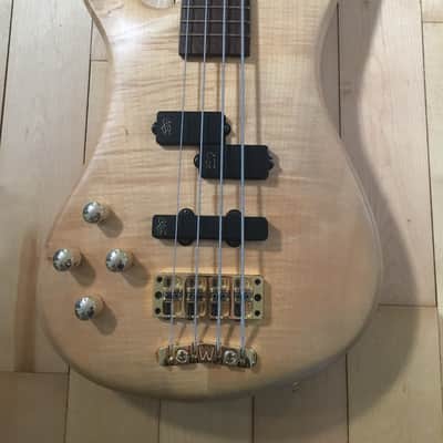 Warwick Streamer LX 4 Left Handed 1998 Flamed Maple Oil Finish image 8