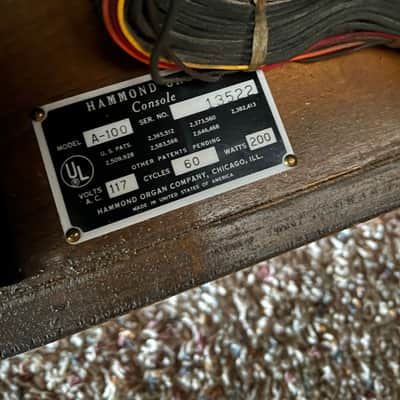 1963 Hammond A-100 Organ image 2