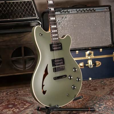 EVH SA-126 Special Semi-Hollow Electric Guitar - Matte Army Drab with Hardshell Case image 14