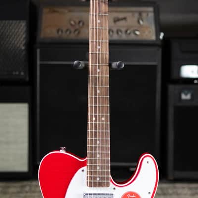 Squier Affinity Series Telecaster FMT SH Electric Guitar - Crimson Red Transparent image 4