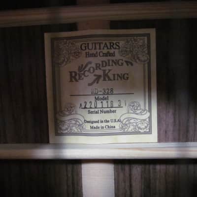 Recording King RD-328 Acoustic Guitar image 2