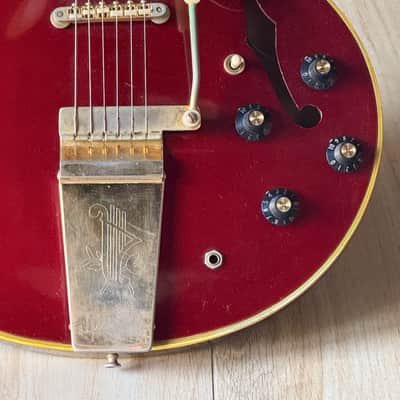 Gibson ES-355TDC "Mono" 1967 - ultra rare 1 of a kind in Sparkling Burgundy w/Mono Electronics. image 12