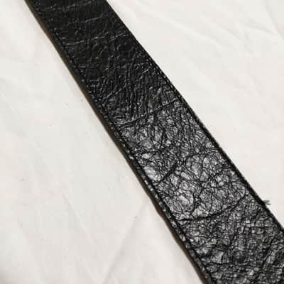 PERRI'S Distressed top Black Leather Guitar strap NEW - 2" wide image 3