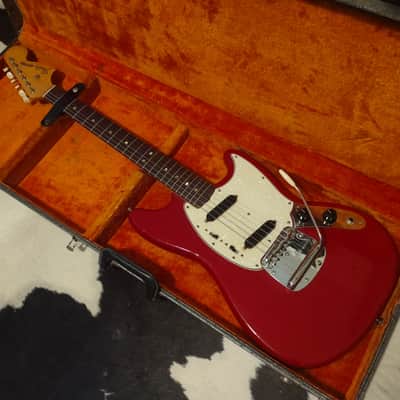 1966 Fender Mustang- Dakota Red- With Original Case & Tremolo Bar! Very Cool! image 1