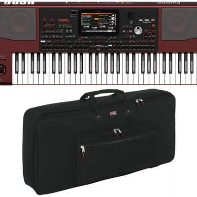 Korg PA1000 61-Key Professional Arranger Light Weight Keyboard + Gator GKB-61 Case