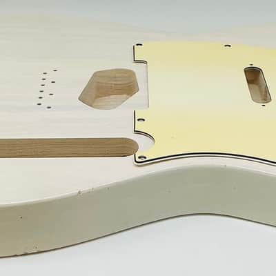 4lbs 5oz BloomDoom Nitro Lacquer Aged Relic White Blonde T-Style Vintage Guitar Body image 3
