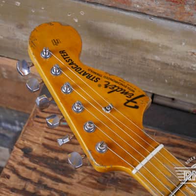 2018 Fender Custom Shop Limited Edition '68 Reissue Stratocaster Relic - Heavy Aged Red Sparkle image 7