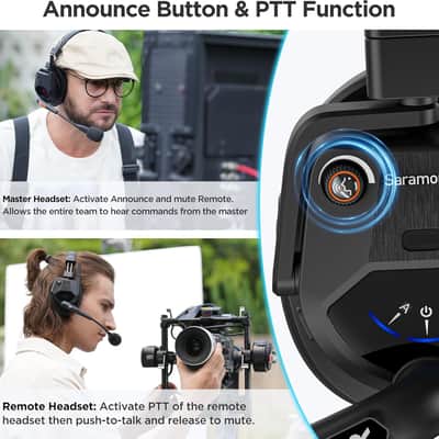 Saramonic WiTalk9 WT5S  Full Duplex Wireless Intercom Headset System image 2