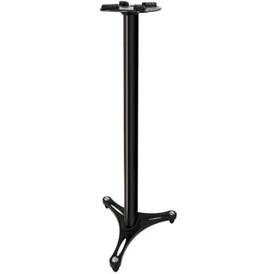 Ultimate Support MS-90-45B Pro Column Studio Monitor Stands w/ Cable Channels, Pair, Black image 1