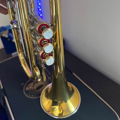 Bb Cornet – Gold/Silver Finish – Complete with Hardcase & Mouthpiece image 8