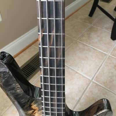 Kiesel V49K Vanquish 4 string 2017 Buckeye Burl 2017 NAMM Build image 12