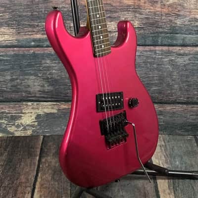 Used Kramer 1987 Focus 1000 Floyd Rose Electric Guitar-Hot Pink image 3