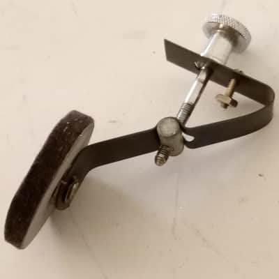 Ludwig Early 60s Muffler Black Felt Chrome Round Knob Brass Supra Snare/Tom Drum image 4