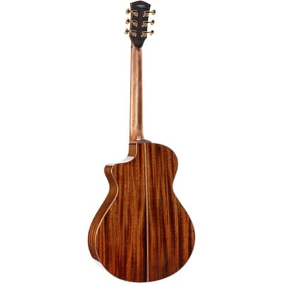 Cort MODERNBLACK Modern Concert Body Venetian Cutaway Solid European Sitka Spruce Top Walnut Reinforced Mahogany Neck 6-String Acoustic-Electric Guitar w/Hard Case image 2