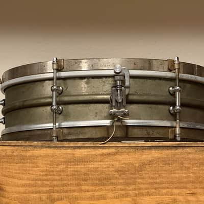 20/30's Ludwig 4x14 "Dance" Model Universal NOB 6 Lug Snare Drum 2-Piece image 7