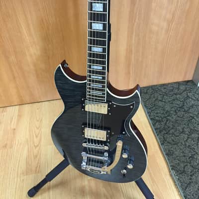 Reverend Sensei HB FM Limited Edition 2016 Trans Black w/Case image 1