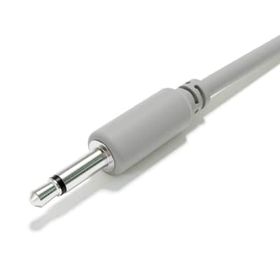 ExcelValley [Grey | 15 cm - 5.91"] 5-Pack - Hopscotch Mono Splitter Y Patch Cables TS 3.5mm 1/8" Eurorack Synth image 5