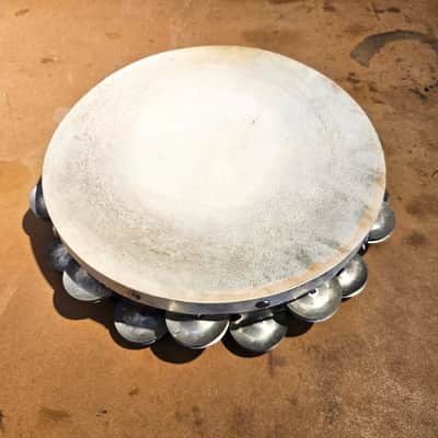 Grover 10" Double Row Tambourine w/ Silver Jingles - Carry Case & Wax image 2