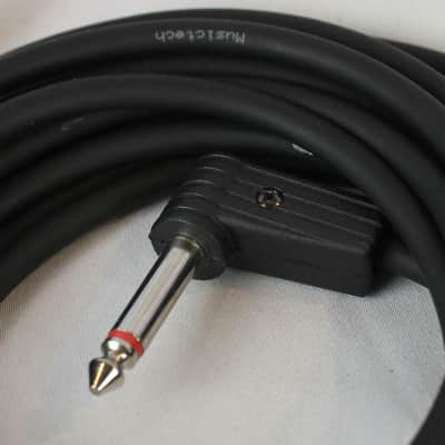 Musictech Instrument Cable Mono 1/4" Male to Curved Mono 1/4" Male image 4