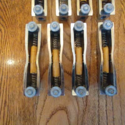 Ludwig (8) vintage club date bass drum lugs with mounting screws, 1960s - all mint! image 9