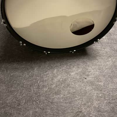 Q Drum Co. 24"/13"/16" Mahogany/Poplar/Mahogany w/ 6 ply Maple Re-rings 2015 Black Sparkle image 2