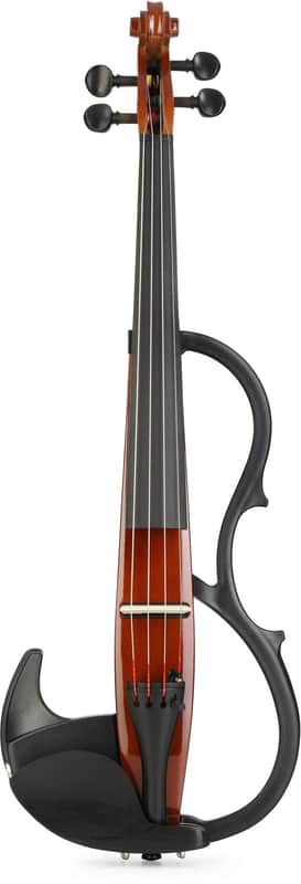 Yamaha Silent Series SV-200 Electric Violin - Brown image 1