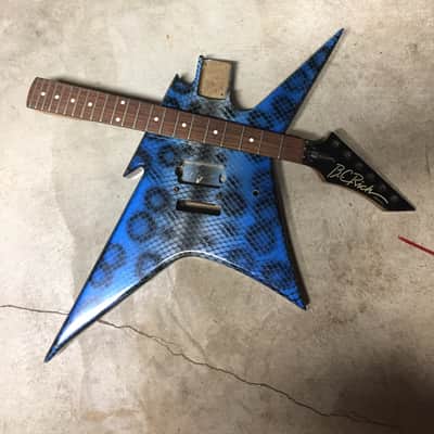 Bc Rich Vintage USA Ironbird 80's Blue Snake Skin image 8